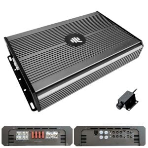 QLINE QS300.4D SQ Oto Anfi Stereo Rms 4X300 Watt 4 Kanal Bass Kontrol