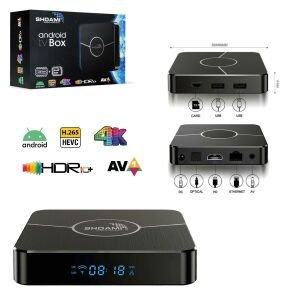 ANDROİD TV BOX 4+64GB 4K SHOAMİ SH-SB1