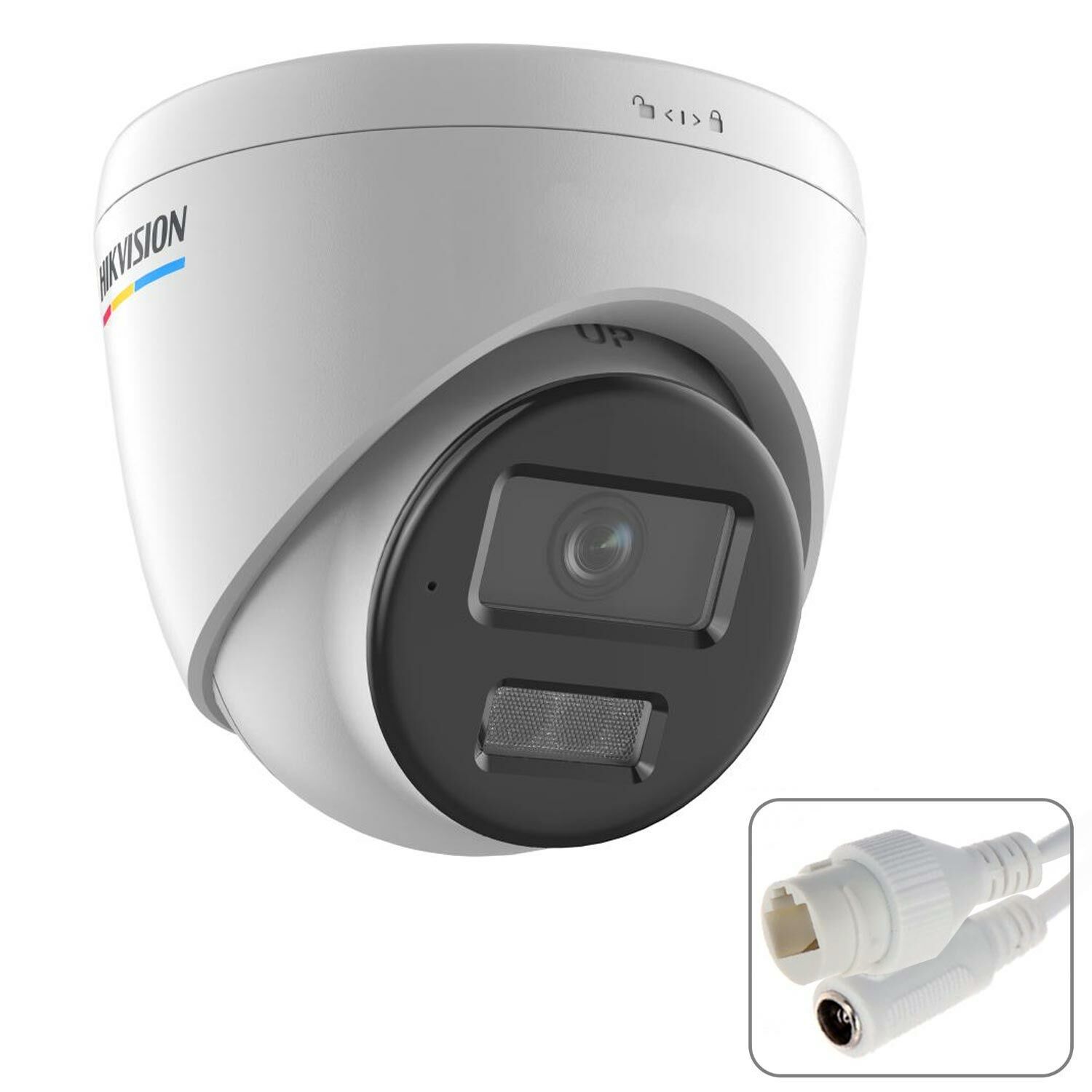 HIKVISION DS-2CD1347G2H-LIUF Dome Ip Kamera 4mp 2.8mm Hibrit Renkli Gece Görüş Metal İç Mekan