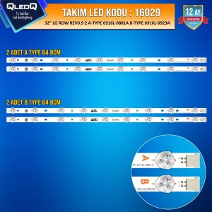 TAKIM LED-129 (2XA-2XB) 32 LG ROW REV0.9 2 A-TYPE 6916L-0881A B-TYPE 6916L-0923A