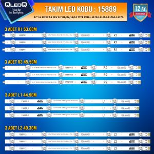 TAKIM LED-89 (3XR1-3XR2-3XL1-3XL2) 47 LG ROW 2.1 REV 0.7 R1 R2 L1 L2 TYPE 6916L 1174A 1175A 1176A 1177A