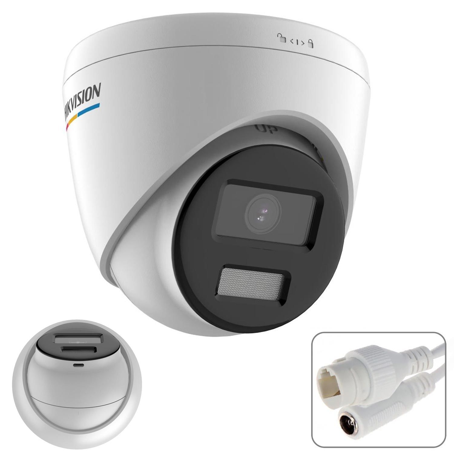 HIKVISION DS-2CD1327G2-LUF Dome Ip Kamera 2mp 2.8mm Renkli Gece Görüş Metal İç Mekan