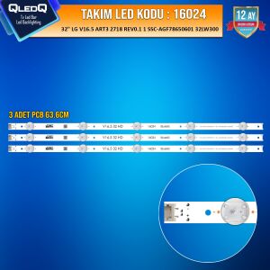 TAKIM LED-124 (3XPCB) 32 LG V16.5 ART3 2718 REV0.1 1 SSC-AGF78650601 32LW300