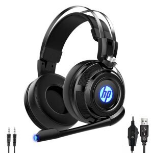 KABLOLU OYUNCU KULAK ÜSTÜ KULAKLIK MİKROFONLU 1.2MT LEDLİ HP-H200GS