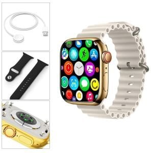 WATCH AKILLI SAAT IOS ANDROID KABLOSUZ ŞARJ BLUETOOTH KD500 ULTRA