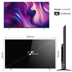 TELEVİZYON LED TV 65 (165CM) GOOGLE ANDROID TV UHD 4K UYDULU NEXT YE-65020GFSG5-4K