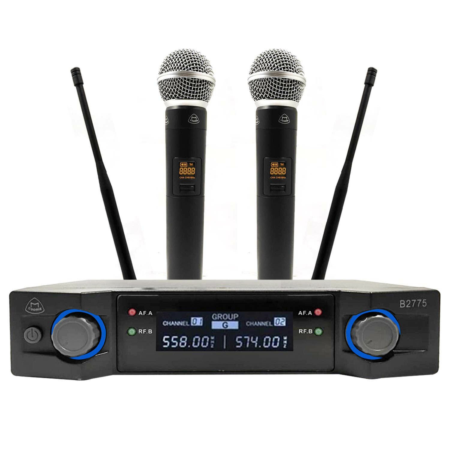 MİKROFON KABLOSUZ 2 EL UHF COOMA B-2775