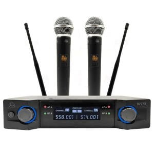 MİKROFON KABLOSUZ 2 EL UHF COOMA B-2775