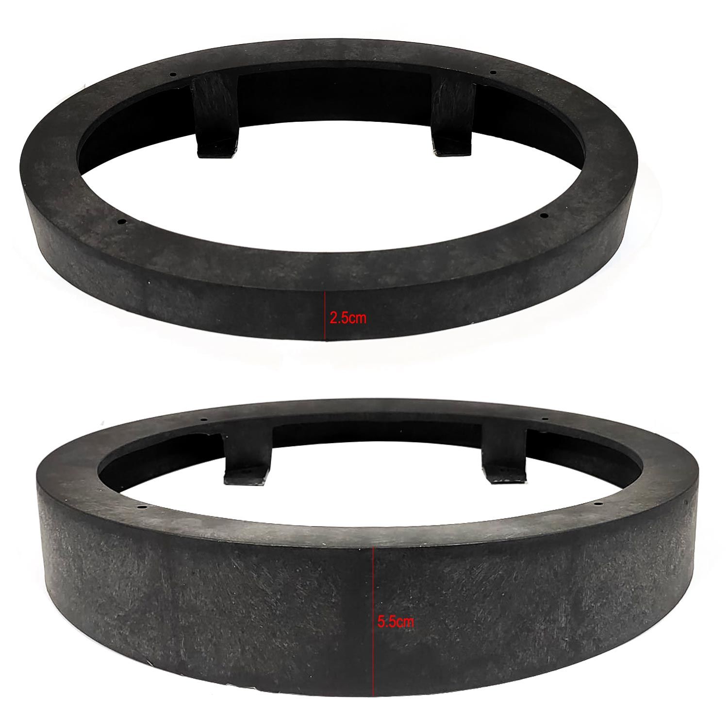 OVAL HOPARLÖR YÜKSELTME SİYAH PLASTİK İNCE (2 ADET)