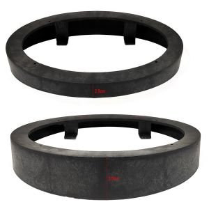 OVAL HOPARLÖR YÜKSELTME SİYAH PLASTİK İNCE (2 ADET)