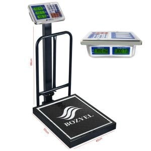 ELEKTRONİK DİJİTAL KANTAR TERAZİ 300KG ŞARJLI KORUMALI BOZYEL TCS-K2