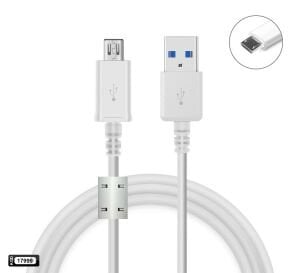 ŞARJ KABLO MICRO 2.1A BEYAZ 1.5MT NARITA NRT-4025