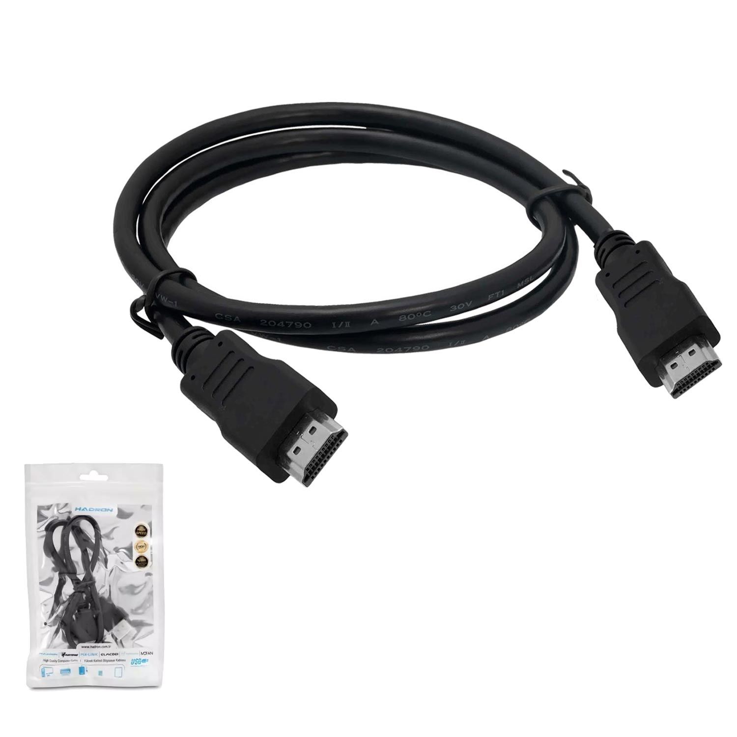 HADRON HDX-2026 Hdmi Kablo 1.4V 3D 1.5 Metre