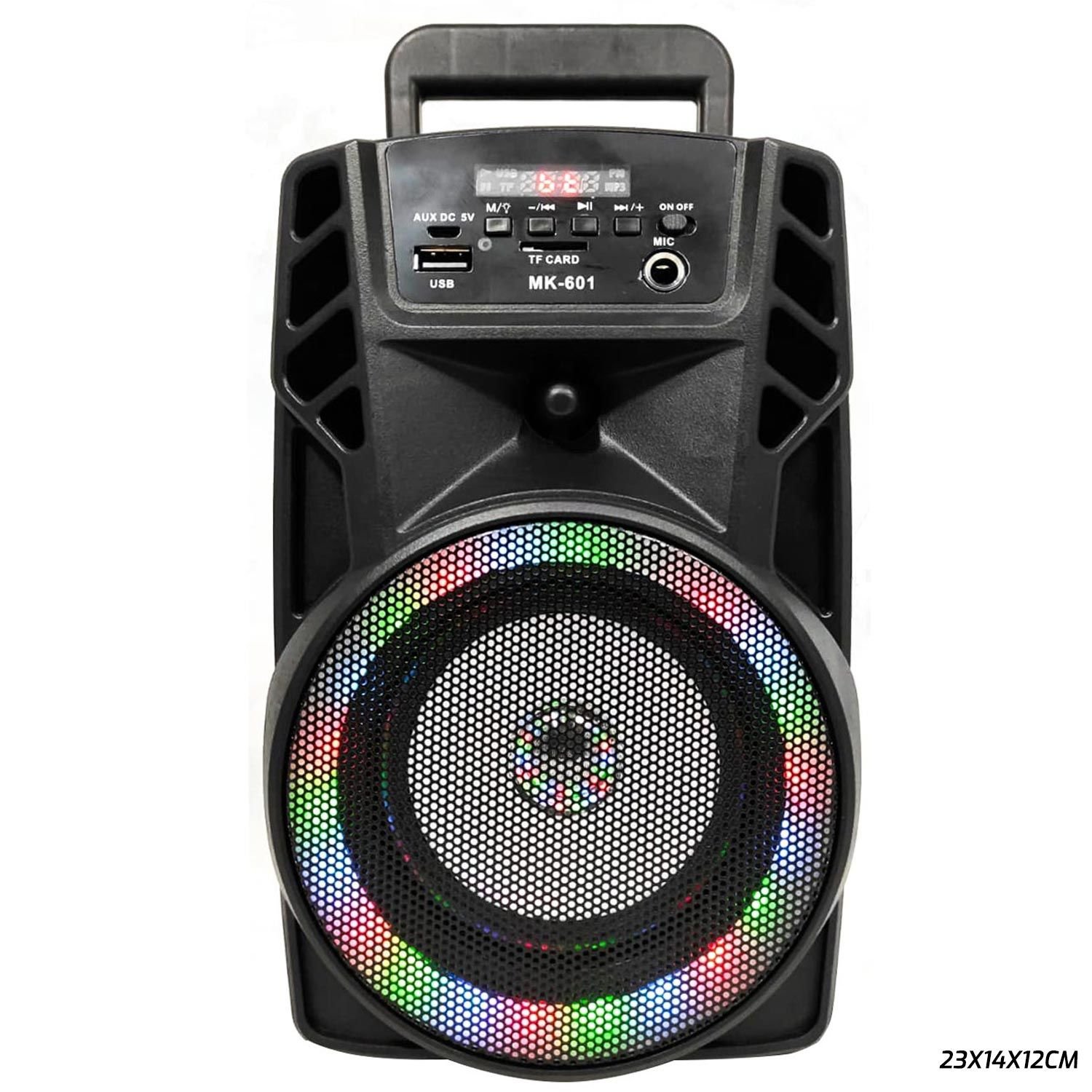 MÜZİK KUTUSU ŞARJLI BT/USB/SD/MIC/FM LEDLİ MK-601