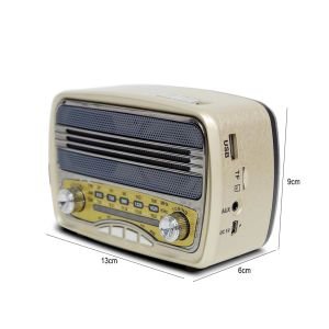 RADYO NOSTALJİ ŞARJLI PİLLİ BT/USB/SD/AUX/FM CMİK MK-139