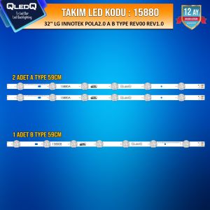 TAKIM LED-80 (2XA-1XB) 32 LG INNOTEK POLA2.0 A B TYPE REV00 REV1.0