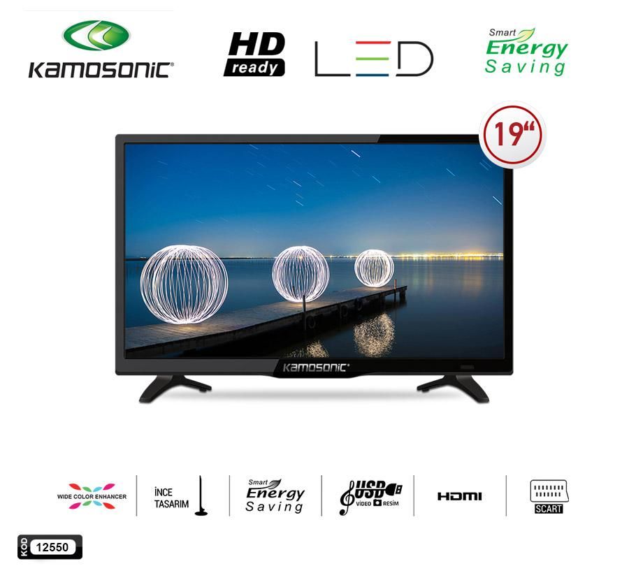 TELEVİZYON LED TV 19 (48CM) HD KAMOSONIC KS-1319