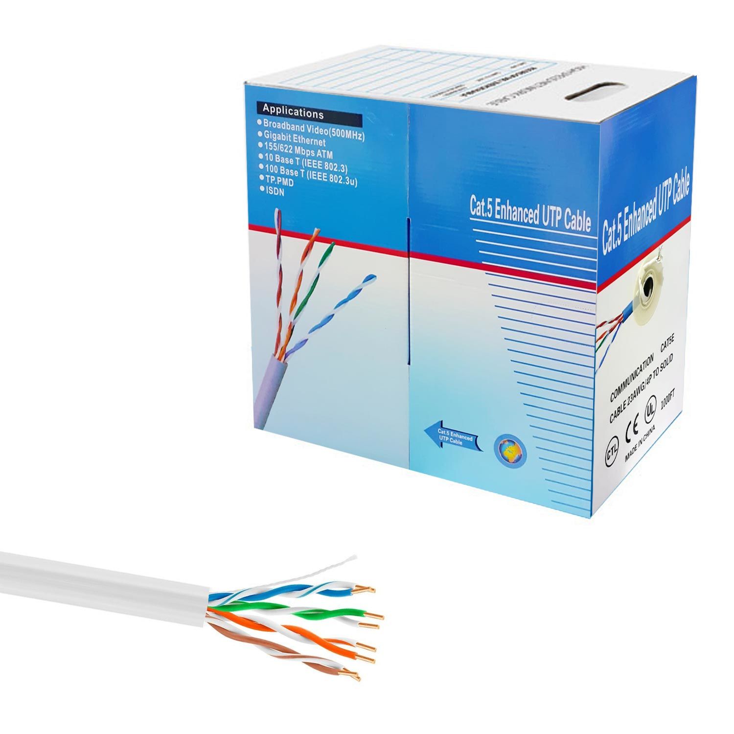 PLX-20377 Cat5 Kablo 23Awg 0.51mm 305 Metre