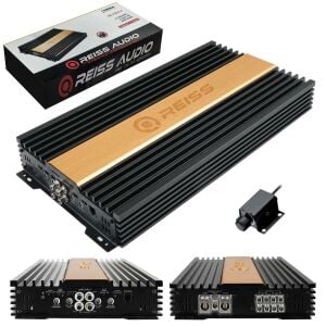 REISS AUDIO RS-4200.4 Oto Anfi Stereo 4X200 Watt 4 Kanal Bass Kontrol