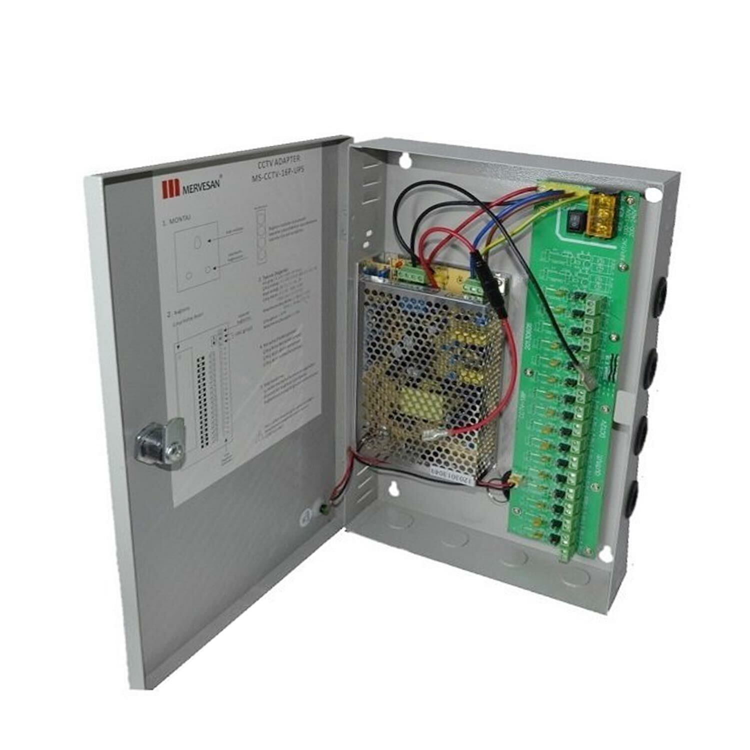 CCTV KAMERA GÜÇ KAYNAĞI 120W 16 PORT MERVESAN MS-16P UPS