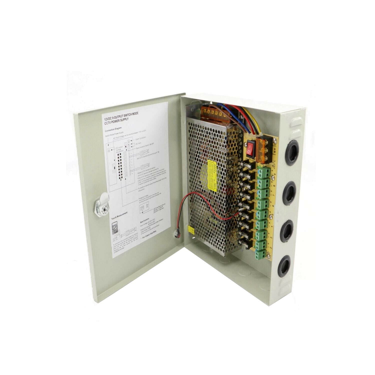 CCTV KAMERA GÜÇ KAYNAĞI 60W 9 PORT MERVESAN MS-9P UPS
