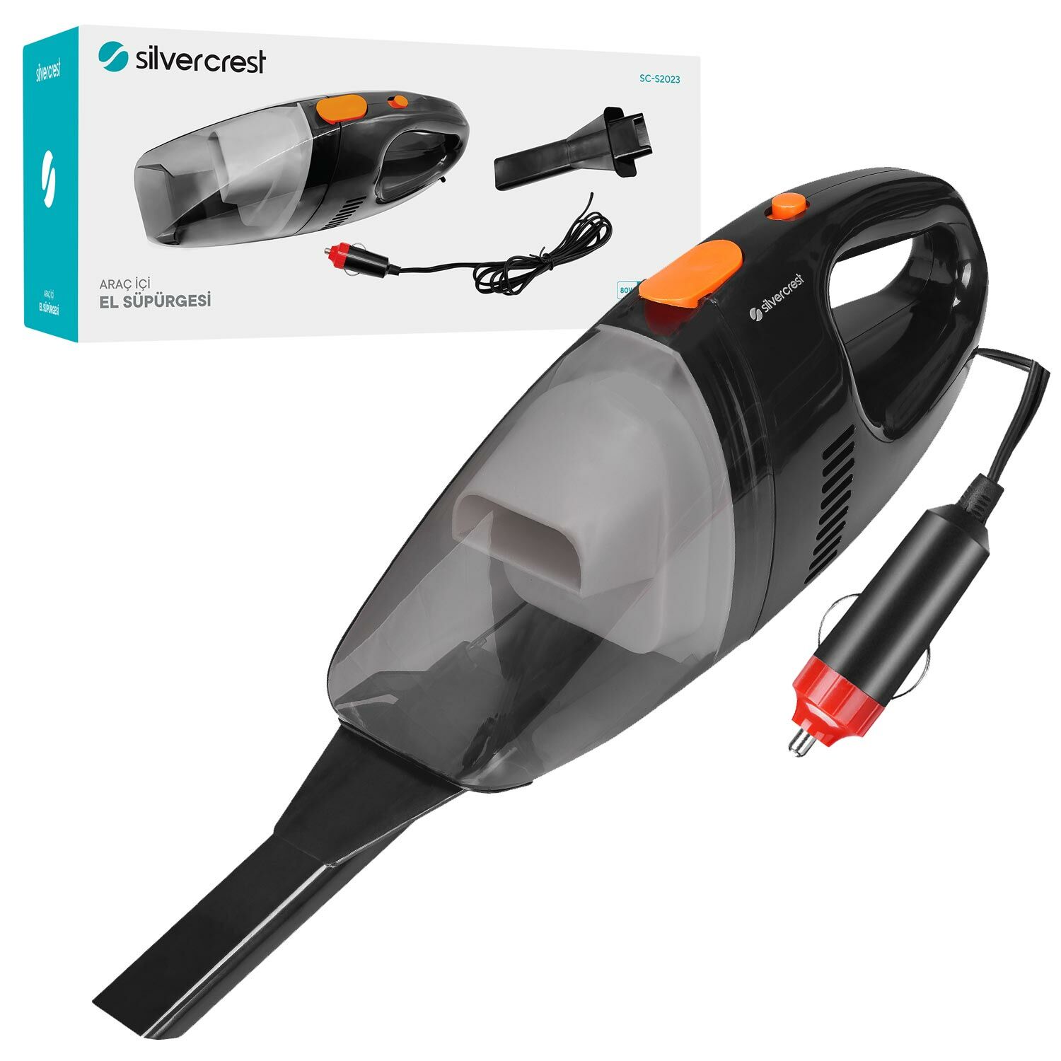 ARAÇ İÇİ EL SÜPÜRGESİ 80W SİLVERCREST SC-S2023