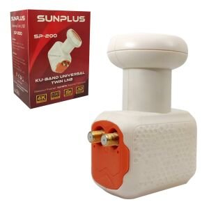 LNB İKİLİ (TWİN) 0.1DB 3D 4K SUNPLUS SP-200