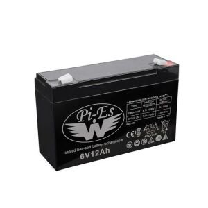 AKÜ 6V 12A (15X5X9.3CM) WPİES (2021 TARİHLİ)