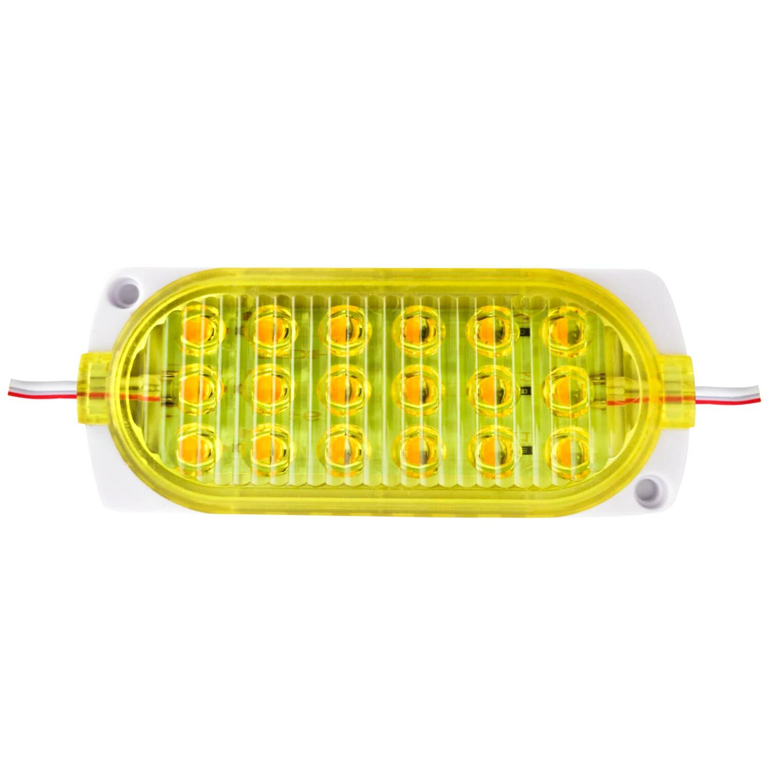 MODÜL COB 18 LEDLİ AMBER YAPIŞKANLI 12V