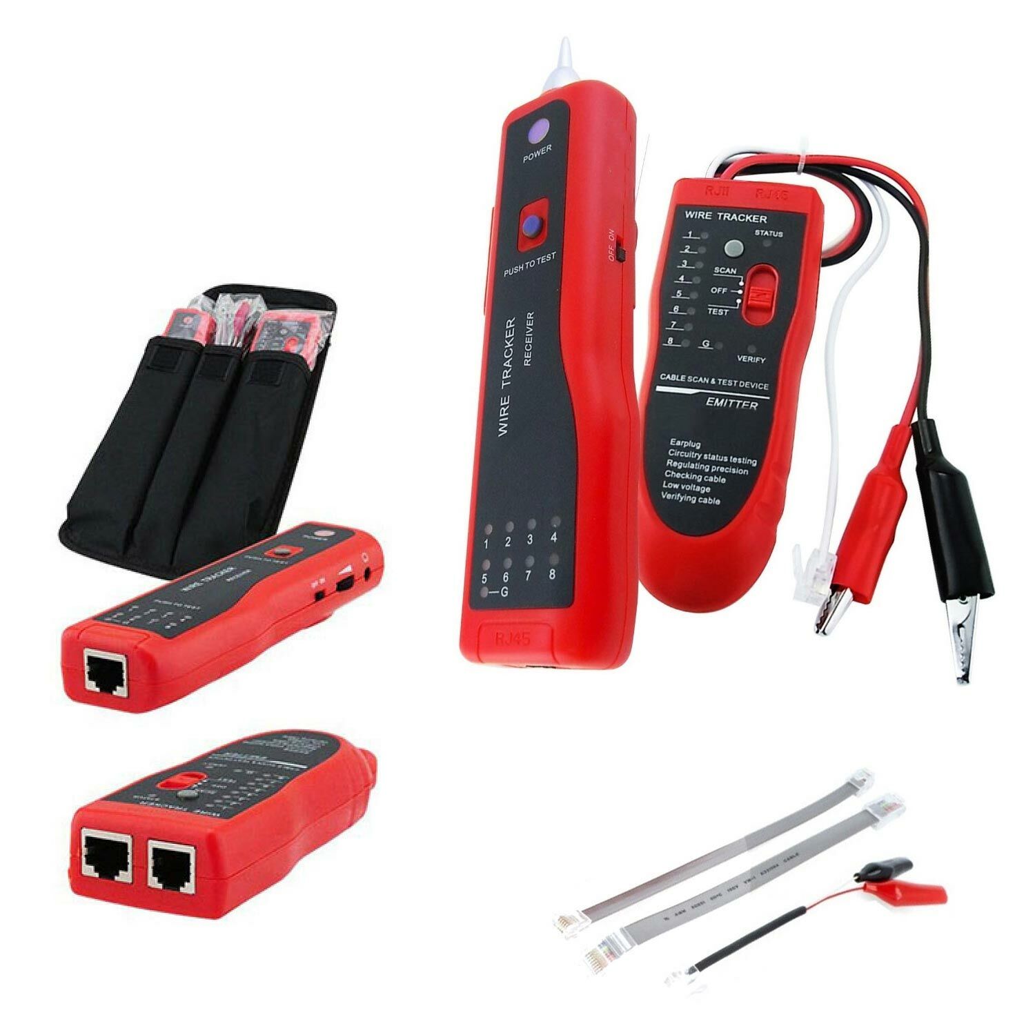 KABLO BULUCU VE TEST CİHAZI RJ11 RJ45 POE S-LİNK SL-KB10