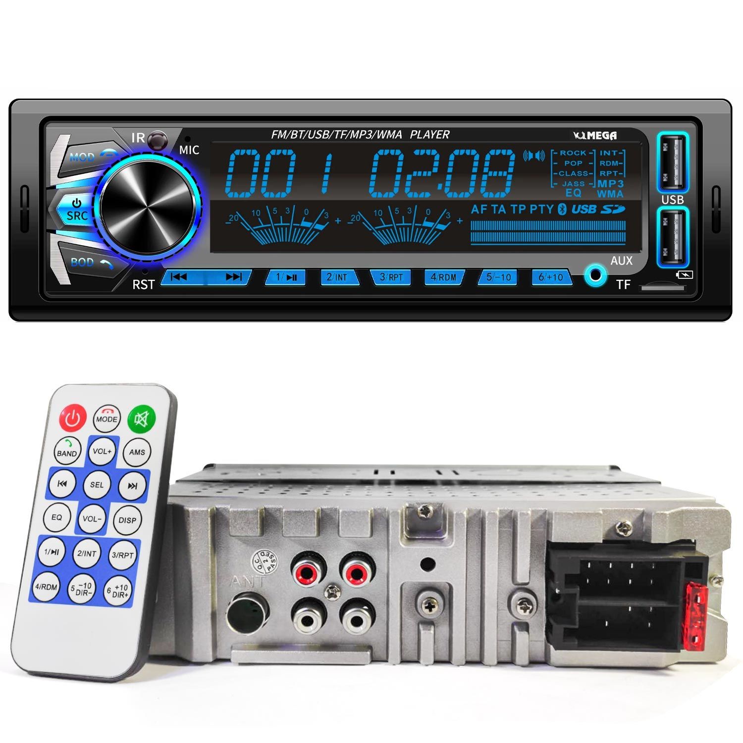 MEGA VM-7702 Oto Teyp 4X65 Watt Bluetooth Büyük Ekran