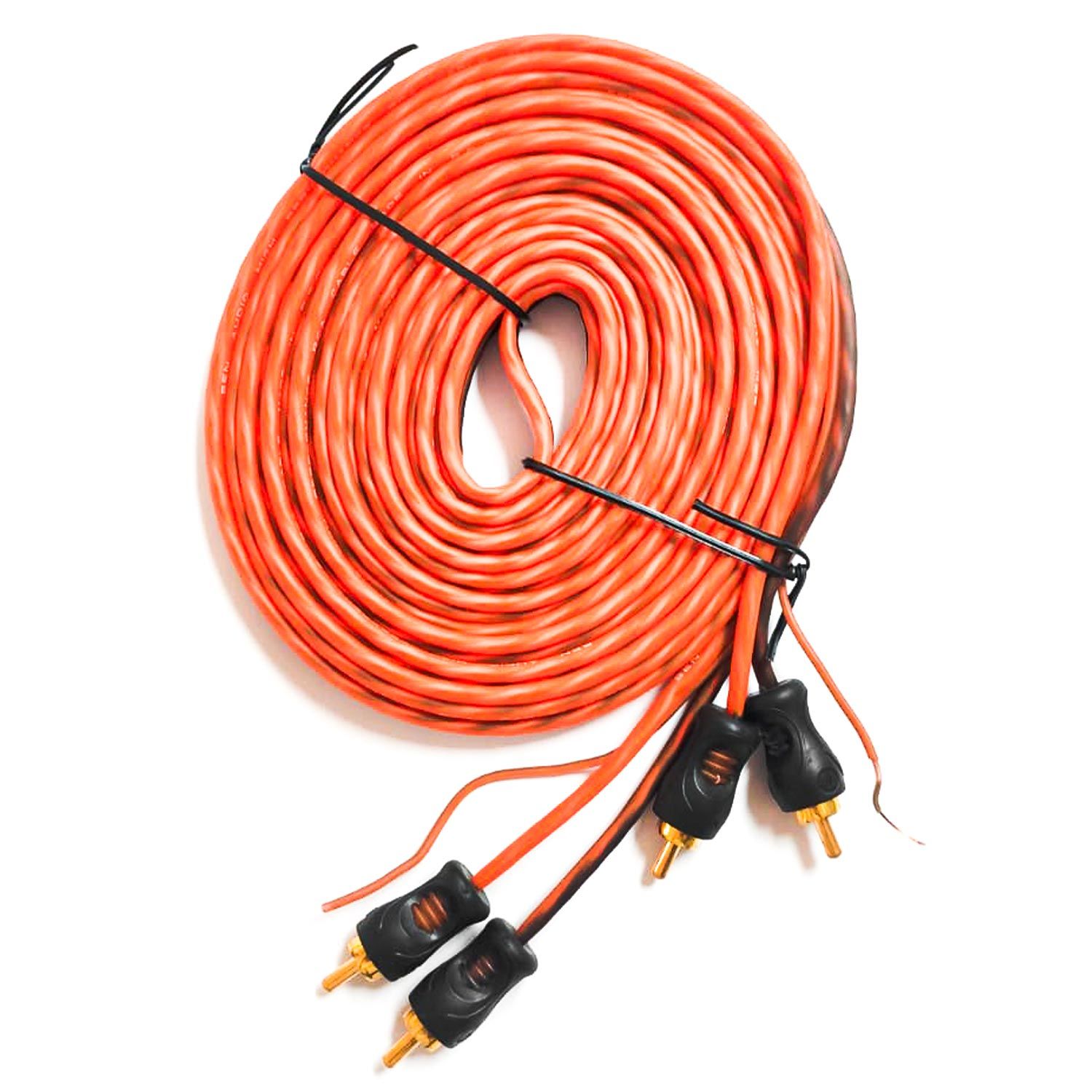 ANFİ KABLOSU 2RCA 2RCA ŞASELİ 5MT TURUNCU BEN AUDIO FX-5B