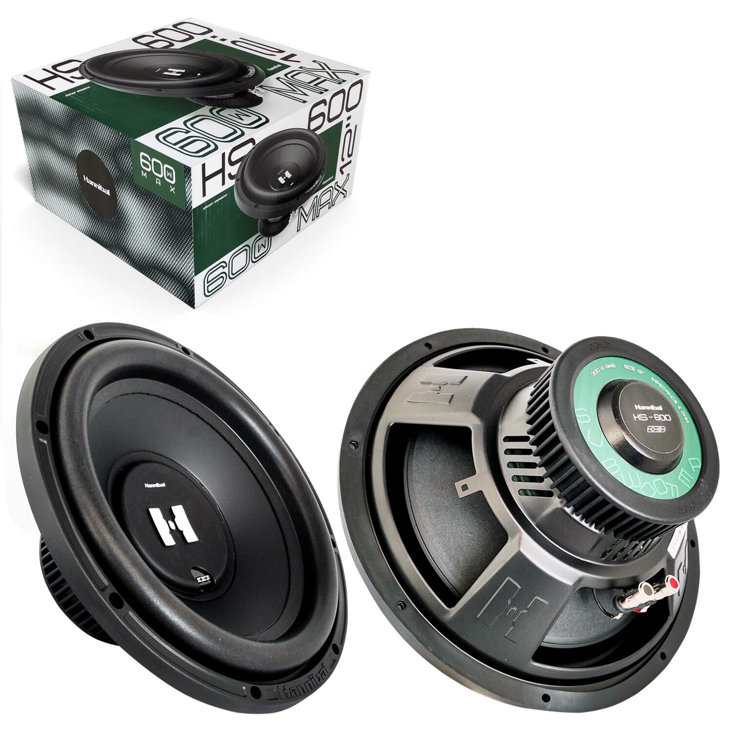HANNİBAL HS-600 Oto Bass Subwoofer 30cm 600 Watt 1 Adet
