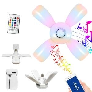 LED AMPÜL MÜZİK LAMBASI RGB ANİMASYONLU 220V E27 BLUETOOTH OR-1003
