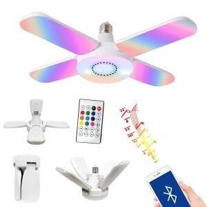 LED AMPÜL MÜZİK LAMBASI RGB ANİMASYONLU 220V E27 BLUETOOTH OR-1005