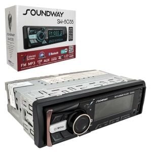 SOUNDWAY SW-8035 Oto Teyp 4X60 Watt Bluetooth Mobil Aplikasyon Usb Type-C Fm Aux