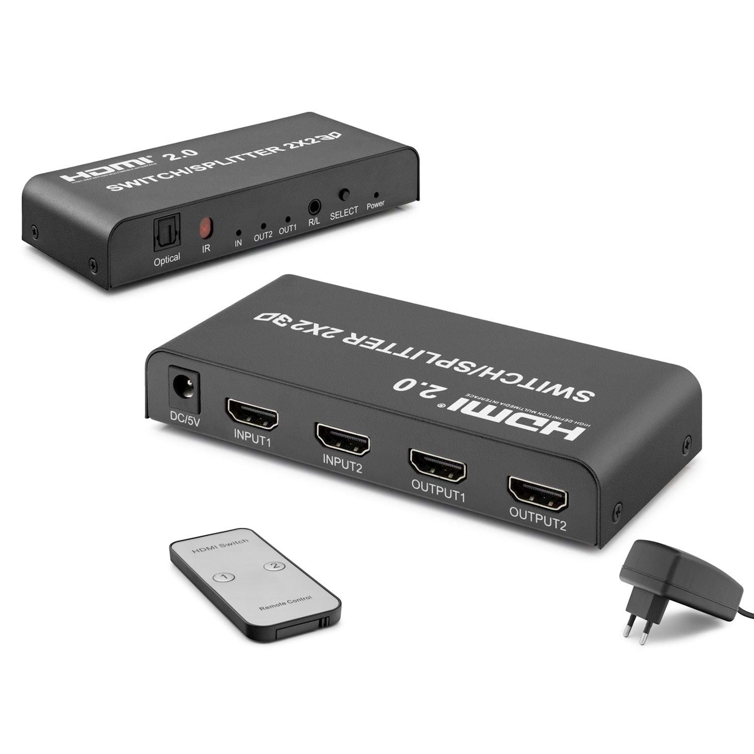 HDMI SPLİTTER SWITCH 2 GİRİŞ 2 ÇIKIŞ HADRON HD-271 Fiyatları ...