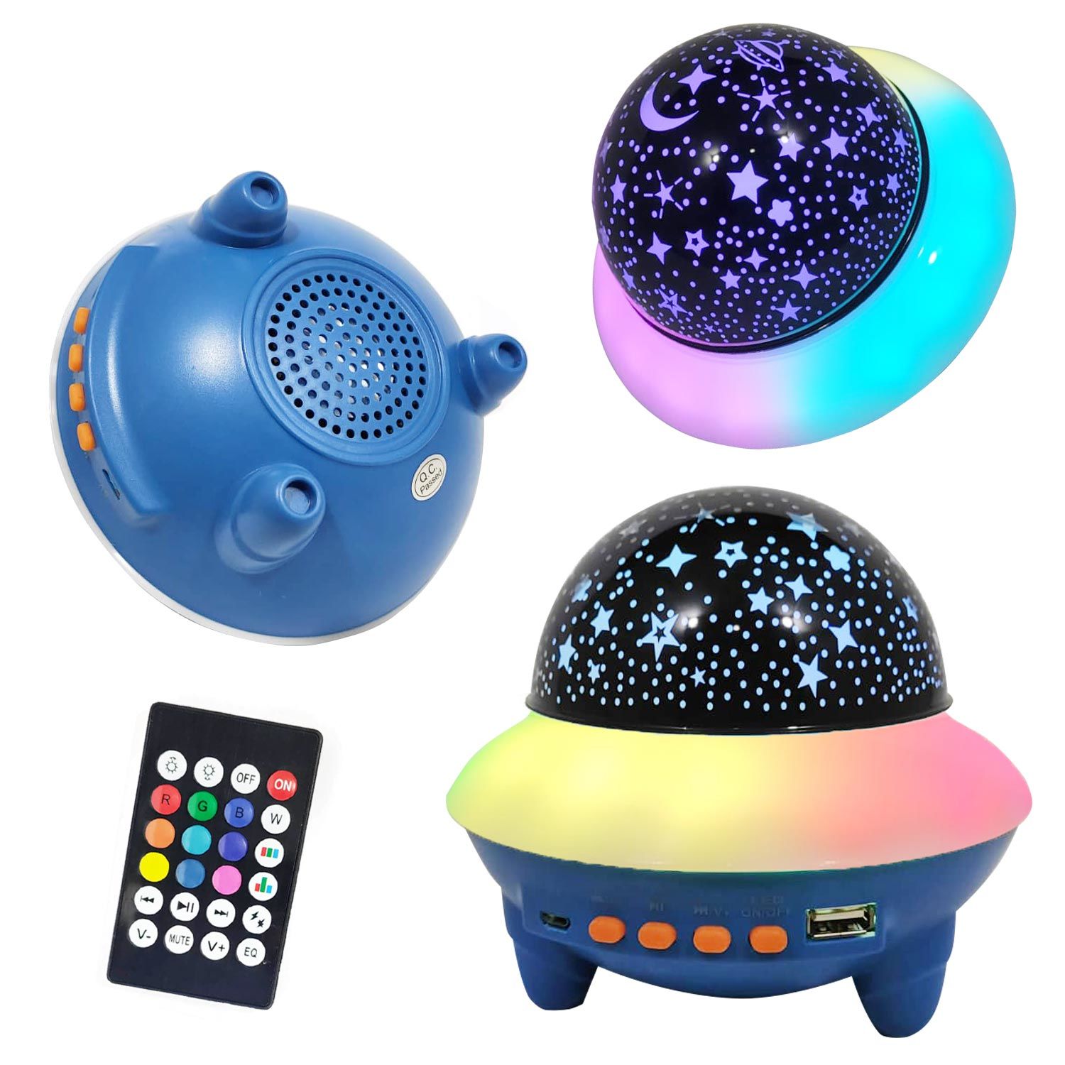 MÜZİK LAMBASI RGB ANİMASYONLU USB ŞARJLI BLUETOOTH KUMANDALI OR-1002