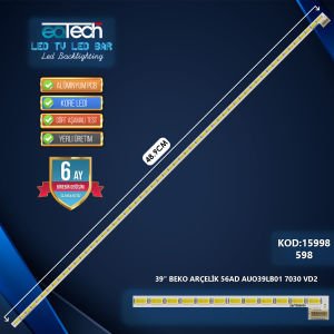 KOD-598 39 BEKO ARÇELİK 56AD AUO39LB01 7030 VD2 49CM 56LED