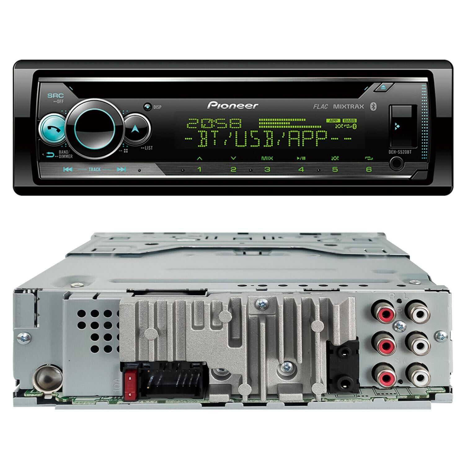 PIONEER DEH-S520BT Oto Teyp 4X50 Watt Bluetooth Mobil Aplikasyon