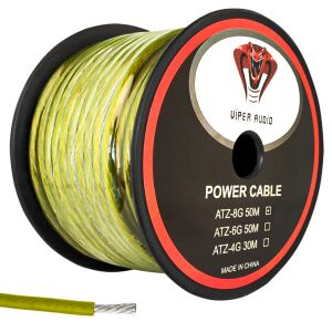 VİPER ATZ-8G Oto Anfi Power Kablo 8GA 50 Metre