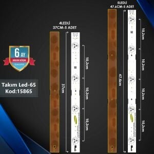 ÇIKMA TAKIM LED-65 (5X233-5X234) 43 GRUNDIG ARÇELİK BEKO SAMSUNG 2015ARC430 3228