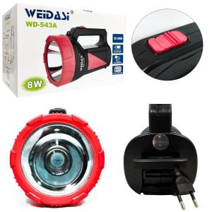 EL FENERİ PROJEKTÖR+IŞILDAK ŞARJLI 8W+30SMD WEIDASI WD-543A