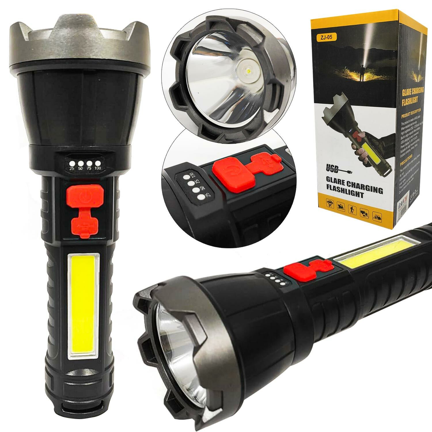 EL FENERİ+COB LED ŞARJLI RANCHI RC-05/ZJ-05