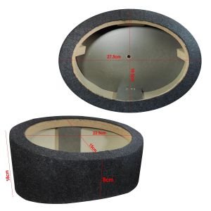BOŞ KABİN OVAL YÜKSELTME SİYAH MDF (2 ADET)