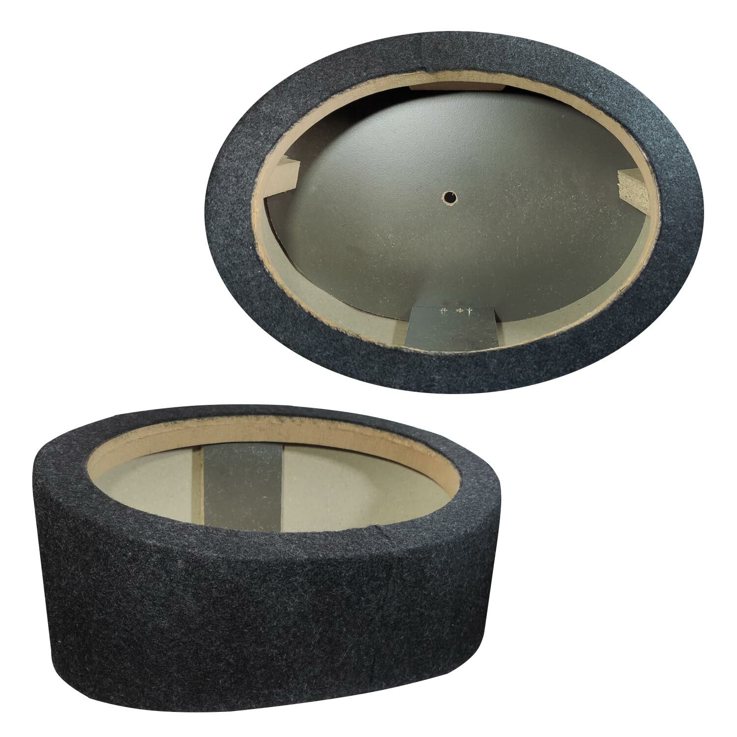 BOŞ KABİN OVAL YÜKSELTME SİYAH MDF (2 ADET)