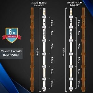 ÇIKMA TAKIM LED-43 (4XA-2XB) 50 VESTEL SVV500A54A67 REV00 A/B 161130 (BAKIR)