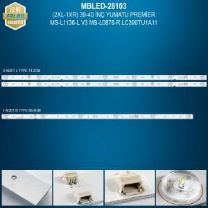 MBLED (2XL-1XR) 39-40 İnç Yumatu Premier MS-L1136-L V3 MS-L0878-R LC390TU1A11