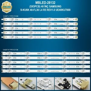 MBLED (5X5PCB) 40 İnç Samsung S-KU6K 40-FL30 L4 R5 Rev1.0 UE40KU7000