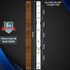 ÇIKMA TAKIM LED-38 (14XPCB) 55 GRUNDIG ARÇELİK BEKO SAMSUNG 2015ARC550 3228